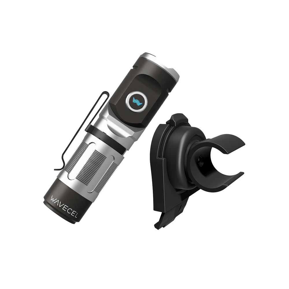 WaveCel Flashlight and Universal Slot Clip from Columbia Safety